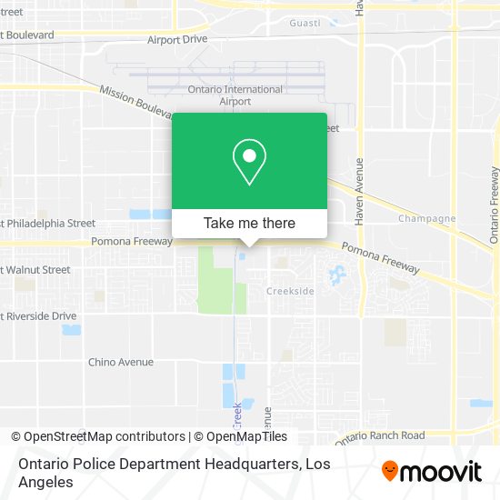 Ontario Police Department Headquarters map