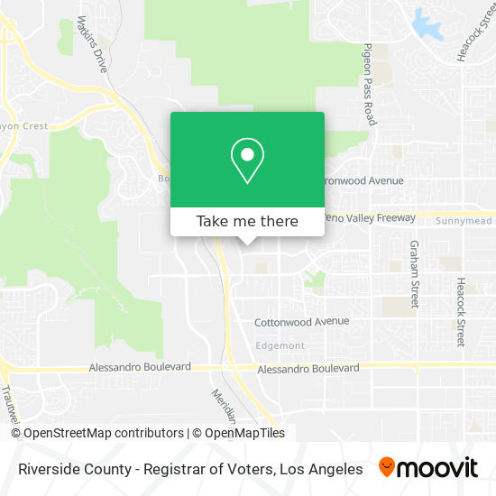 Mapa de Riverside County - Registrar of Voters