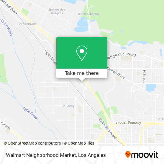 Walmart Neighborhood Market map