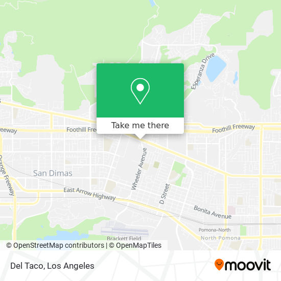 Del Taco map