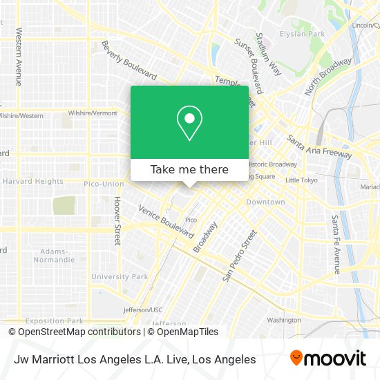 Jw Marriott Los Angeles L.A. Live map