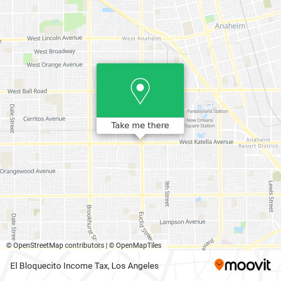 El Bloquecito Income Tax map