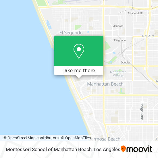 Mapa de Montessori School of Manhattan Beach