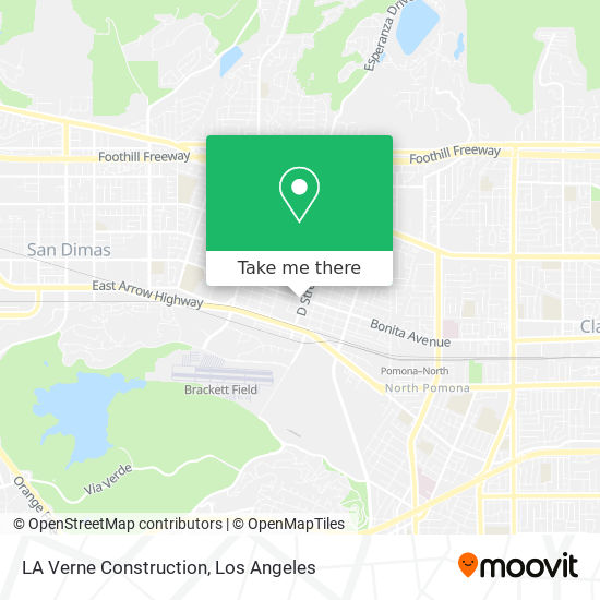 Mapa de LA Verne Construction