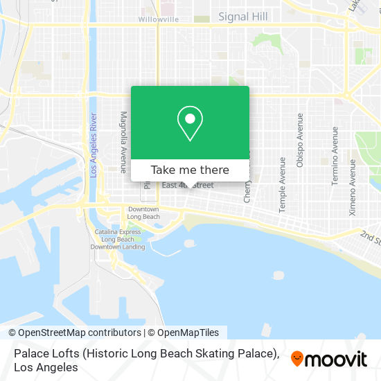 Mapa de Palace Lofts (Historic Long Beach Skating Palace)