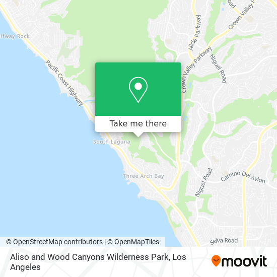 Aliso and Wood Canyons Wilderness Park map