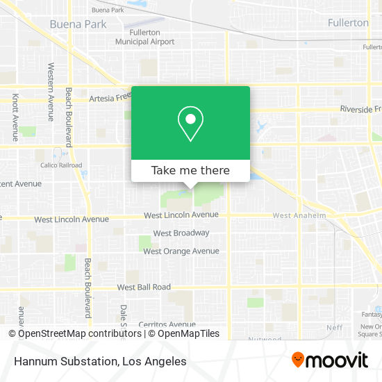 Mapa de Hannum Substation