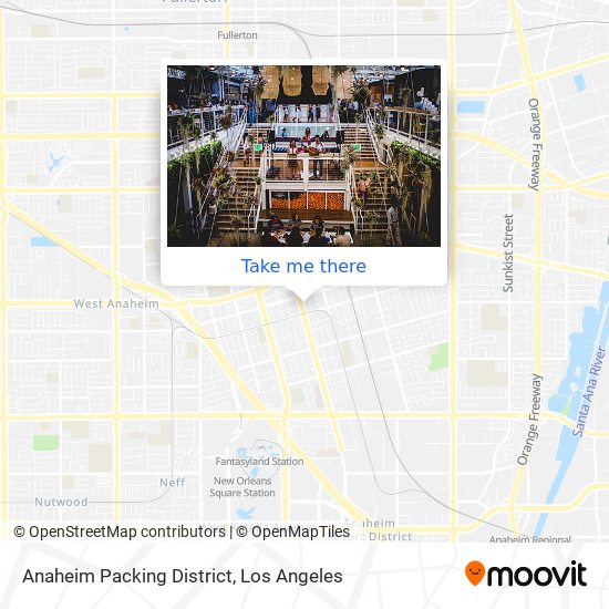 Anaheim Packing District map