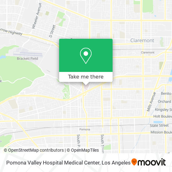 Pomona Valley Hospital Medical Center map