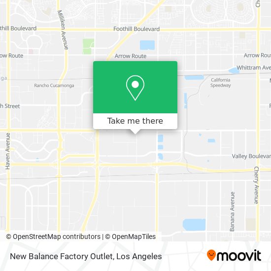 Mapa de New Balance Factory Outlet