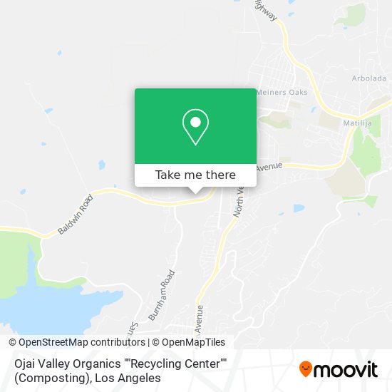 Mapa de Ojai Valley Organics ""Recycling Center"" (Composting)