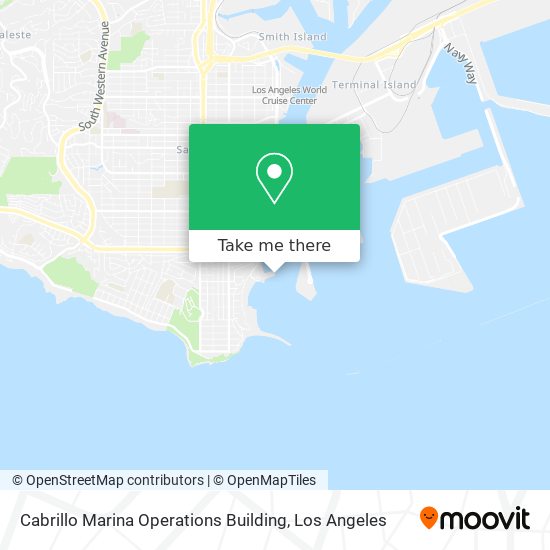 Mapa de Cabrillo Marina Operations Building