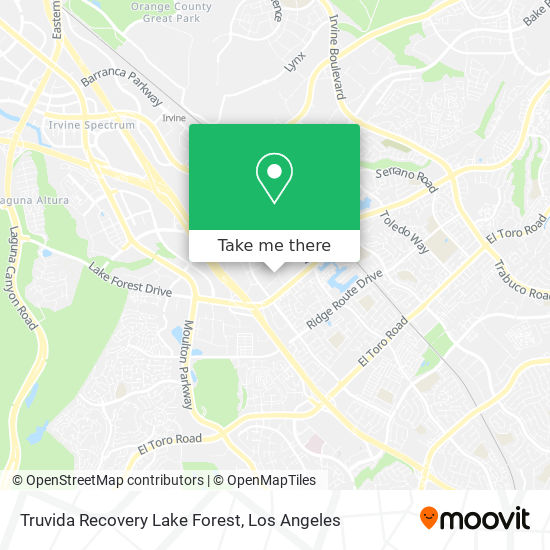 Mapa de Truvida Recovery Lake Forest