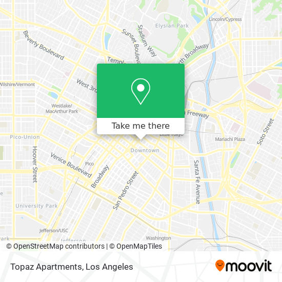 Topaz Apartments map