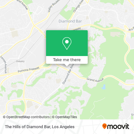 The Hills of Diamond Bar map