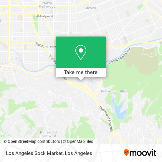 Los Angeles Sock Market map