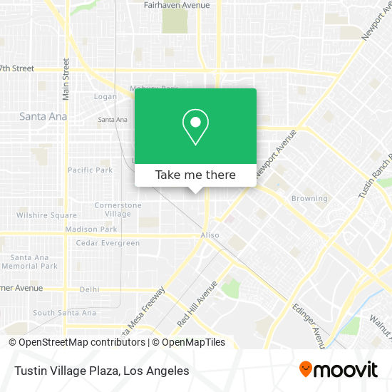 Mapa de Tustin Village Plaza