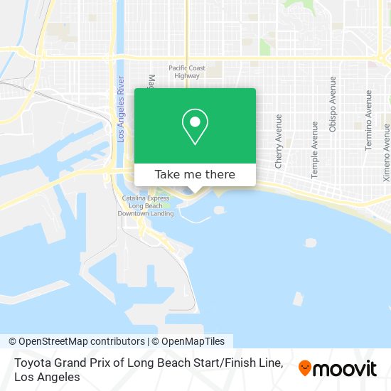 Toyota Grand Prix of Long Beach Start / Finish Line map