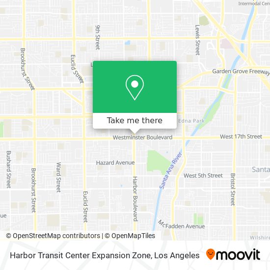 Harbor Transit Center Expansion Zone map