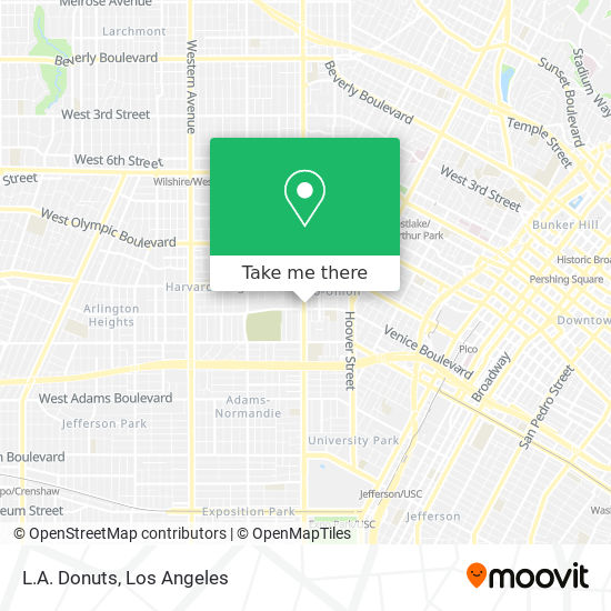 Mapa de L.A. Donuts
