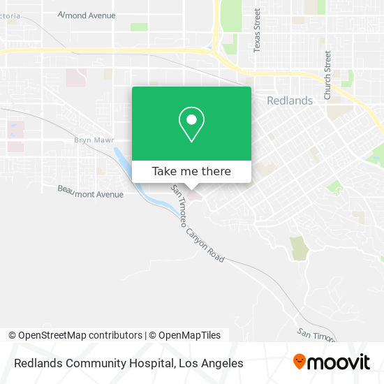 Mapa de Redlands Community Hospital