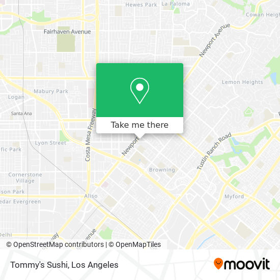 Tommy's Sushi map