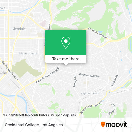 Occidental College map