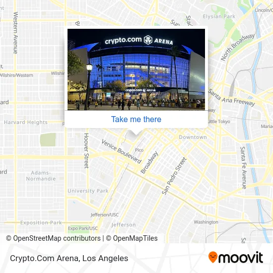 Mapa de Crypto.Com Arena