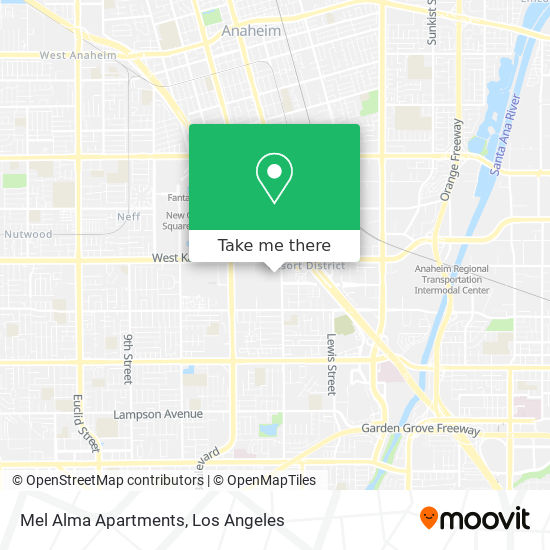 Mel Alma Apartments map
