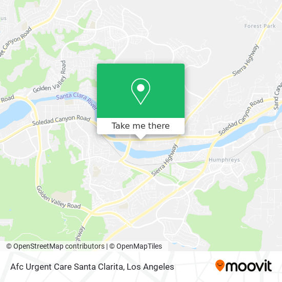 Afc Urgent Care Santa Clarita map