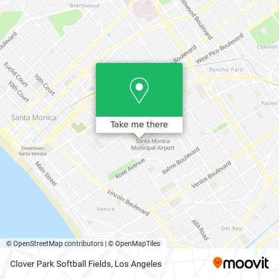Clover Park Softball Fields map