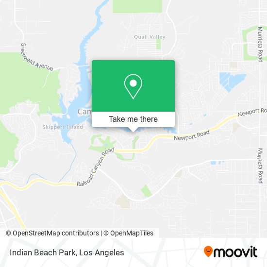 Indian Beach Park map