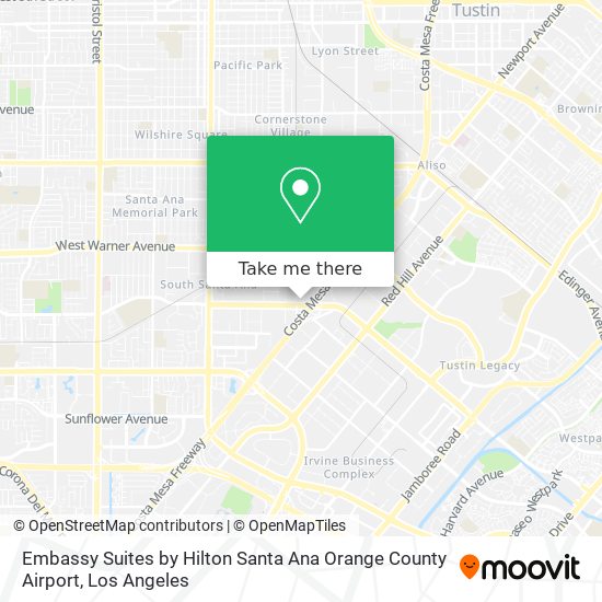 Mapa de Embassy Suites by Hilton Santa Ana Orange County Airport