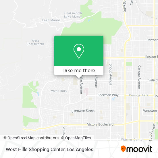 West Hills Shopping Center map