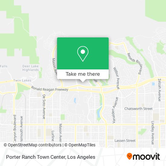 Mapa de Porter Ranch Town Center