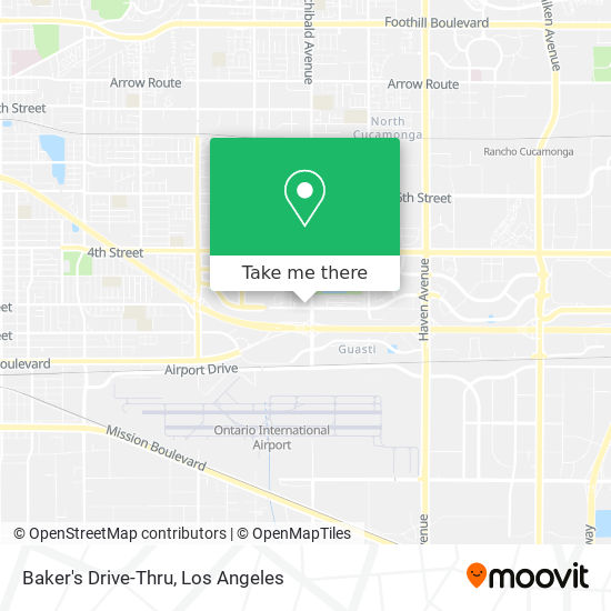 Baker's Drive-Thru map