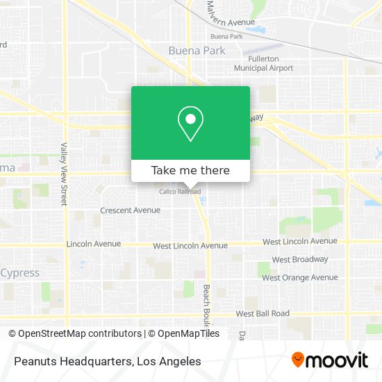 Peanuts Headquarters map