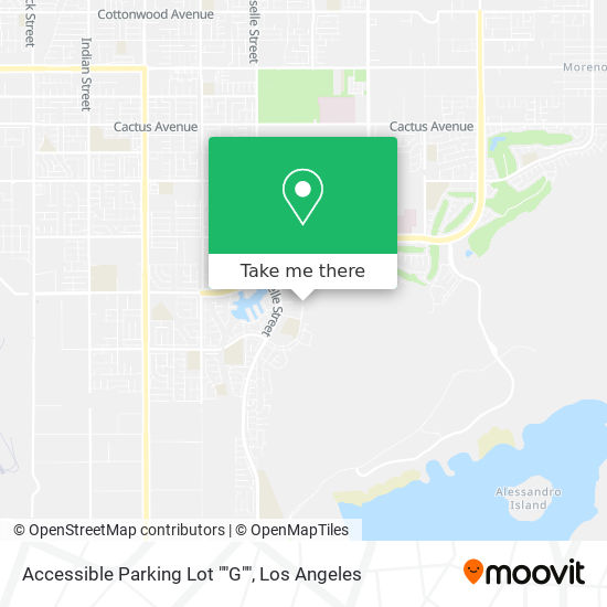 Accessible Parking Lot ""G"" map