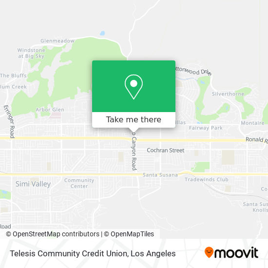 Mapa de Telesis Community Credit Union