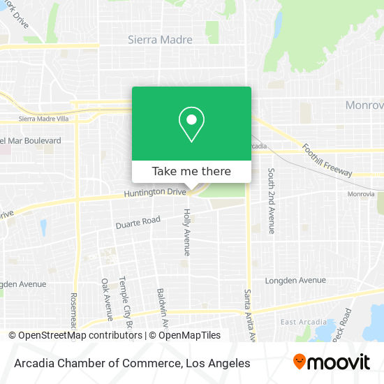 Arcadia Chamber of Commerce map
