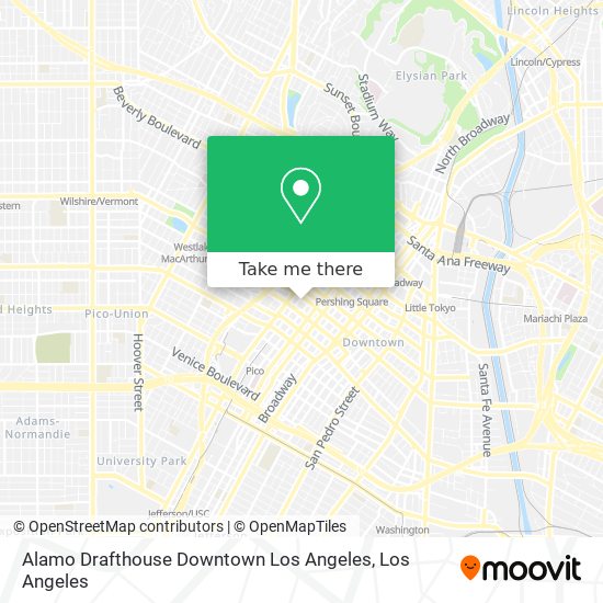 Alamo Drafthouse Downtown Los Angeles map