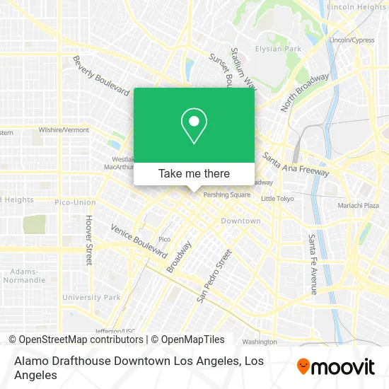 Alamo Drafthouse Downtown Los Angeles map