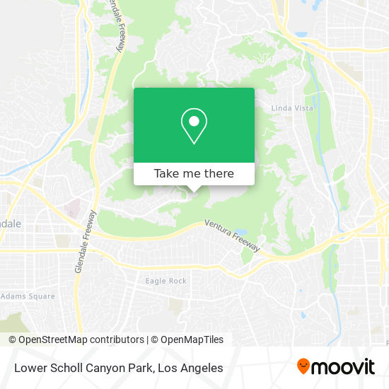 Lower Scholl Canyon Park map