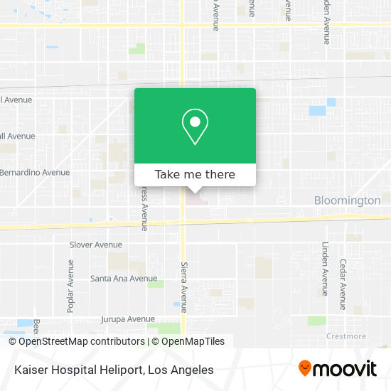 Kaiser Hospital Heliport map