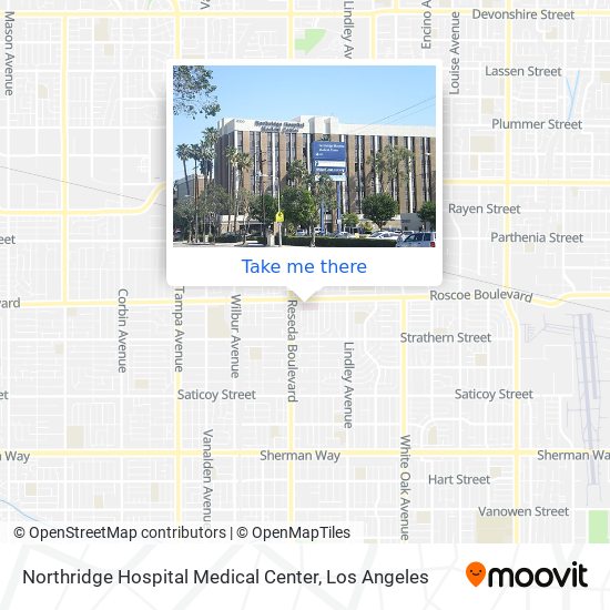 Mapa de Northridge Hospital Medical Center