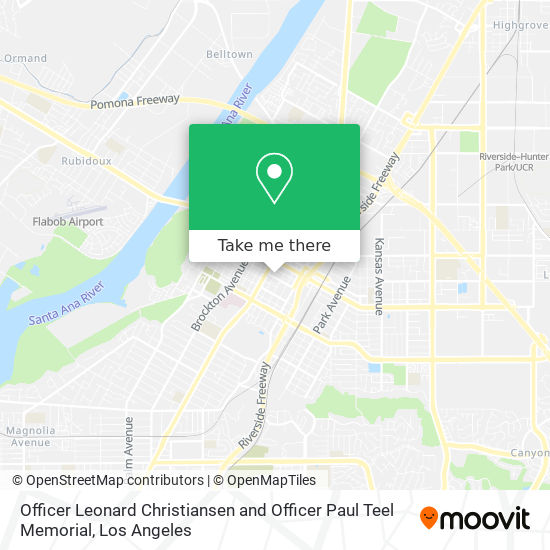 Mapa de Officer Leonard Christiansen and Officer Paul Teel Memorial