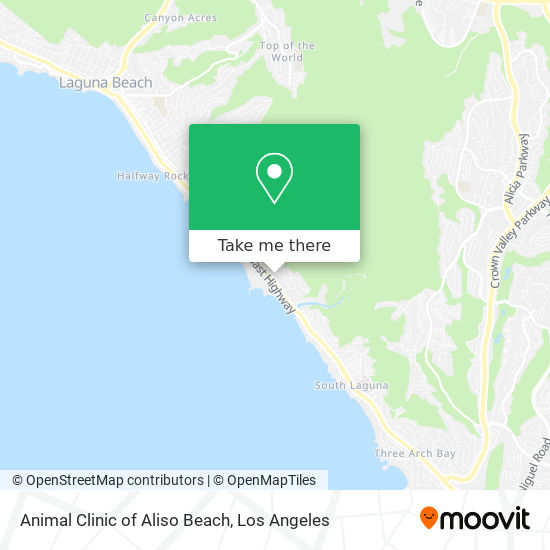 Animal Clinic of Aliso Beach map
