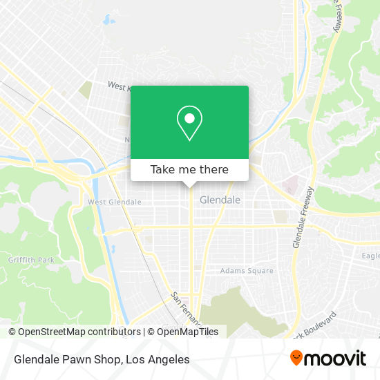 Mapa de Glendale Pawn Shop