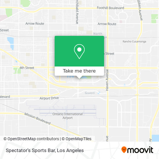 Spectator's Sports Bar map