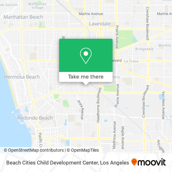 Mapa de Beach Cities Child Development Center